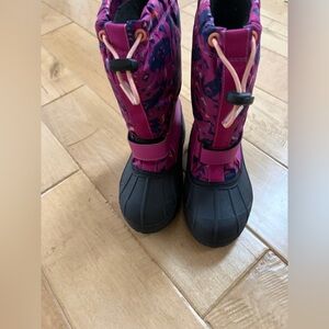 Columbia Kids Winter Snow Boots Waterproof 400g Insulated Purple Pink size 13